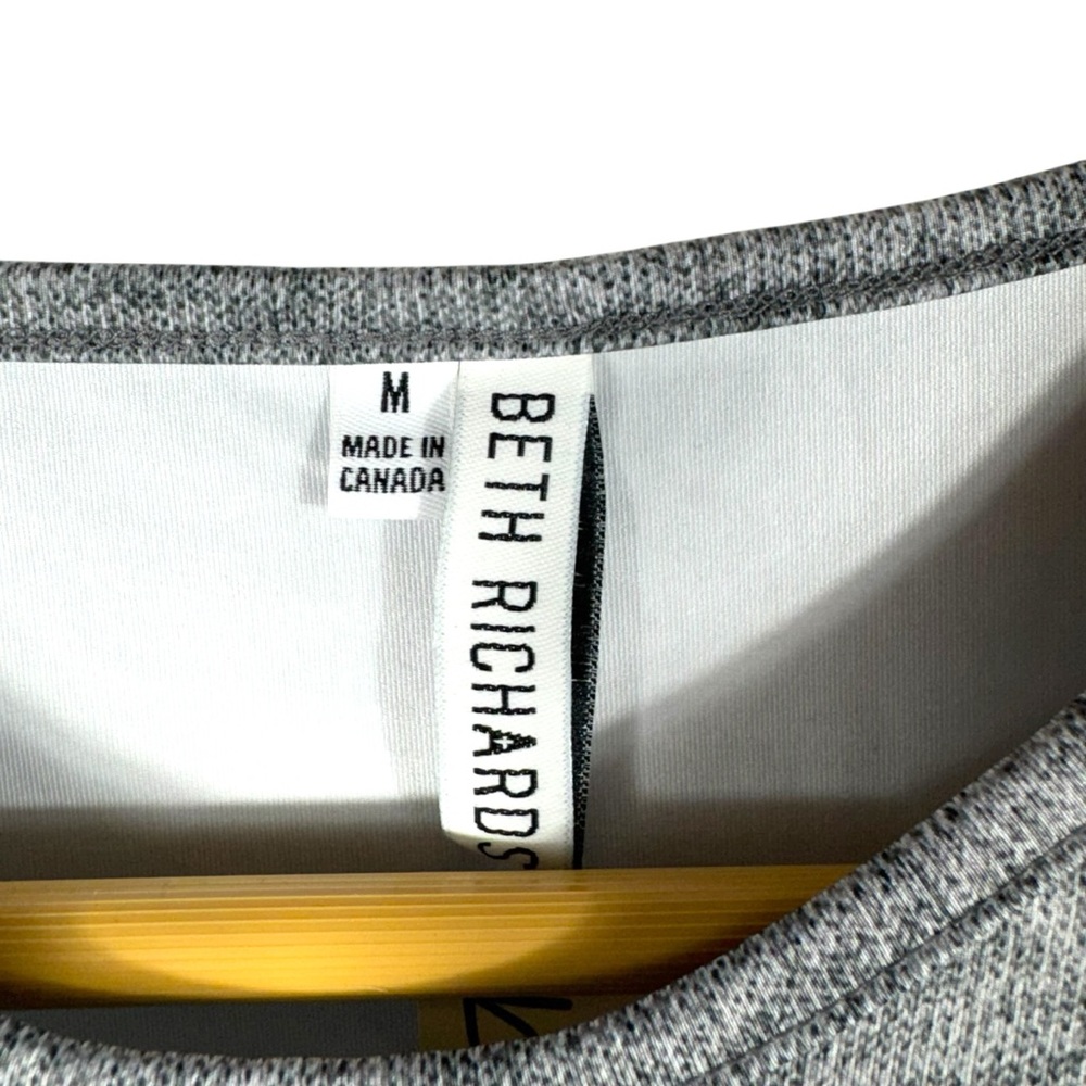 Beth Richards x FP Knot Swim Tee Rash Guard, Grey Heather, Size Medium - Picture 7 of 15